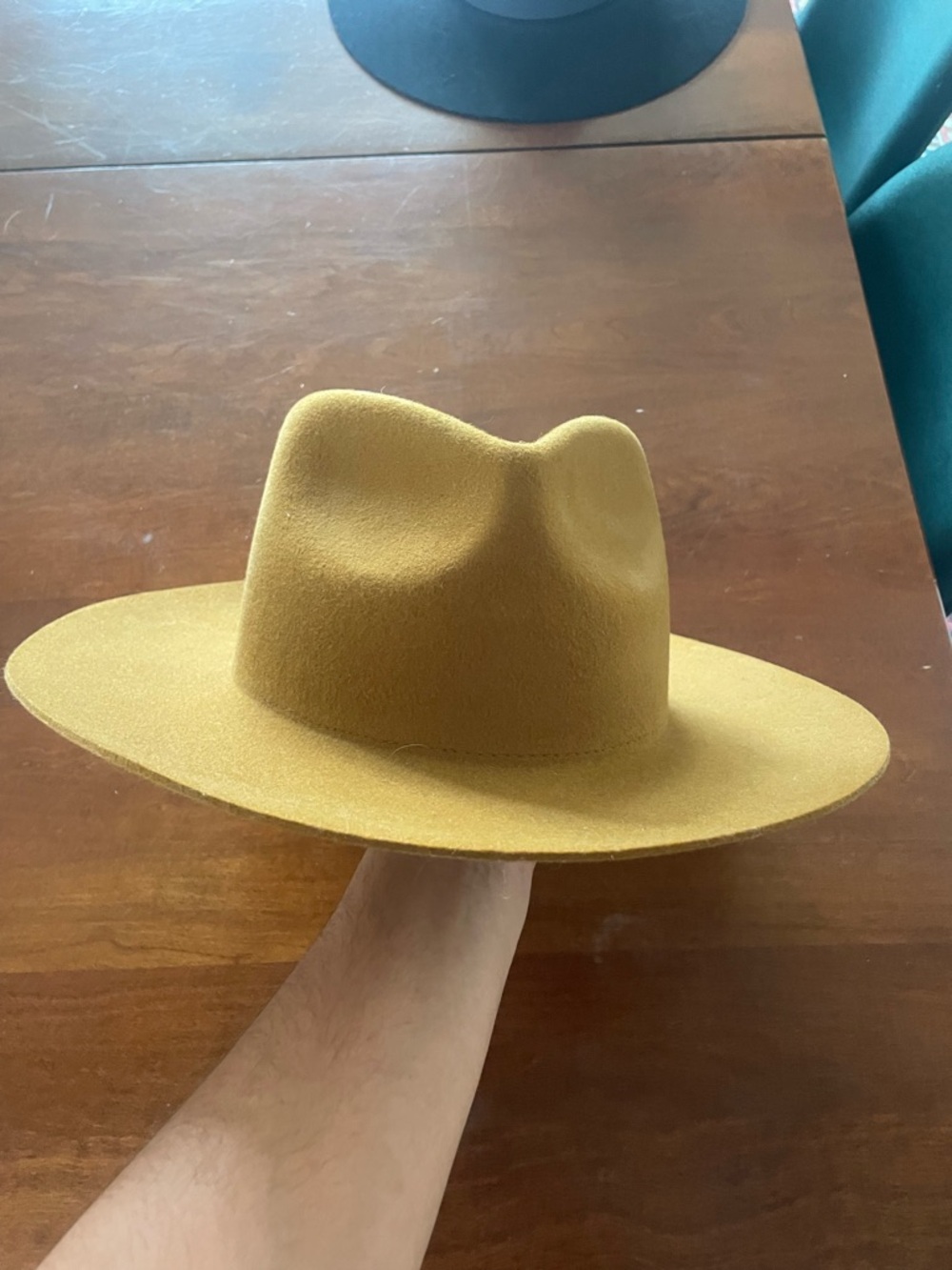 GIGI PIP Wide-Brim Felt Hat - Mustard